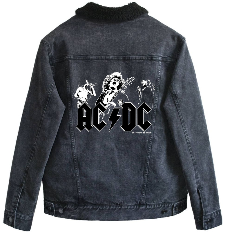 Angus Young Brian Johnson Unisex Sherpa-lined Denim Jacket | Artistshot