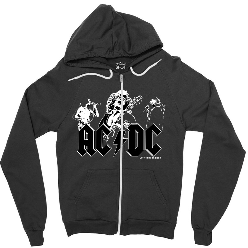 Angus Young Brian Johnson Zipper Hoodie | Artistshot