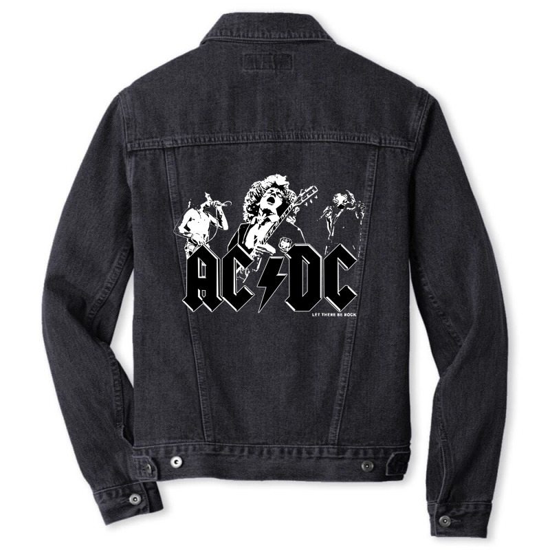 Angus Young Brian Johnson Men Denim Jacket | Artistshot