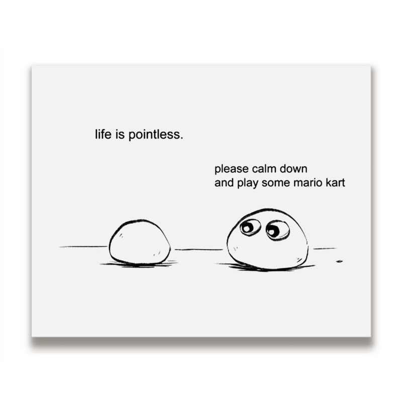 Life Is Pointless Metal Print Horizontal | Artistshot