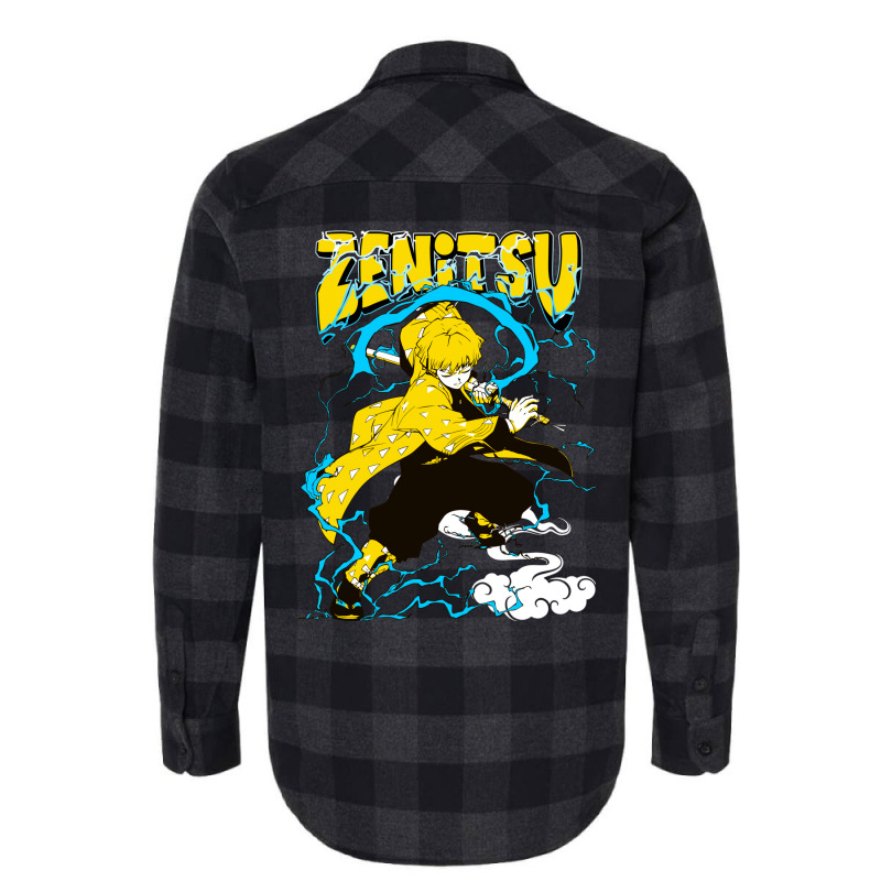 Thunder Boy Zeni Demon Killer Flannel Shirt by meqipirdasc | Artistshot