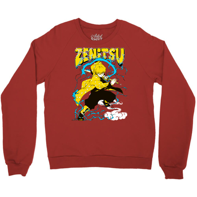 Thunder Boy Zeni Demon Killer Crewneck Sweatshirt by meqipirdasc | Artistshot