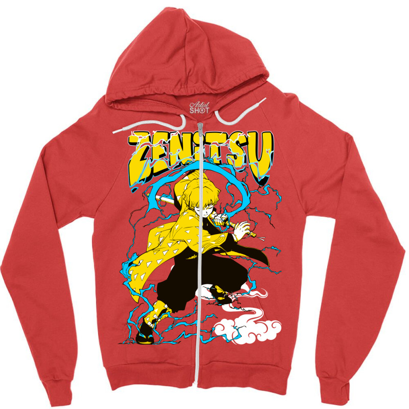 Thunder Boy Zeni Demon Killer Zipper Hoodie by meqipirdasc | Artistshot