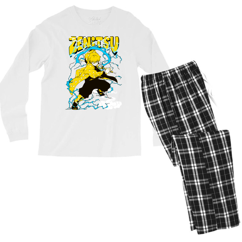 Thunder Boy Zeni Demon Killer Men's Long Sleeve Pajama Set by meqipirdasc | Artistshot