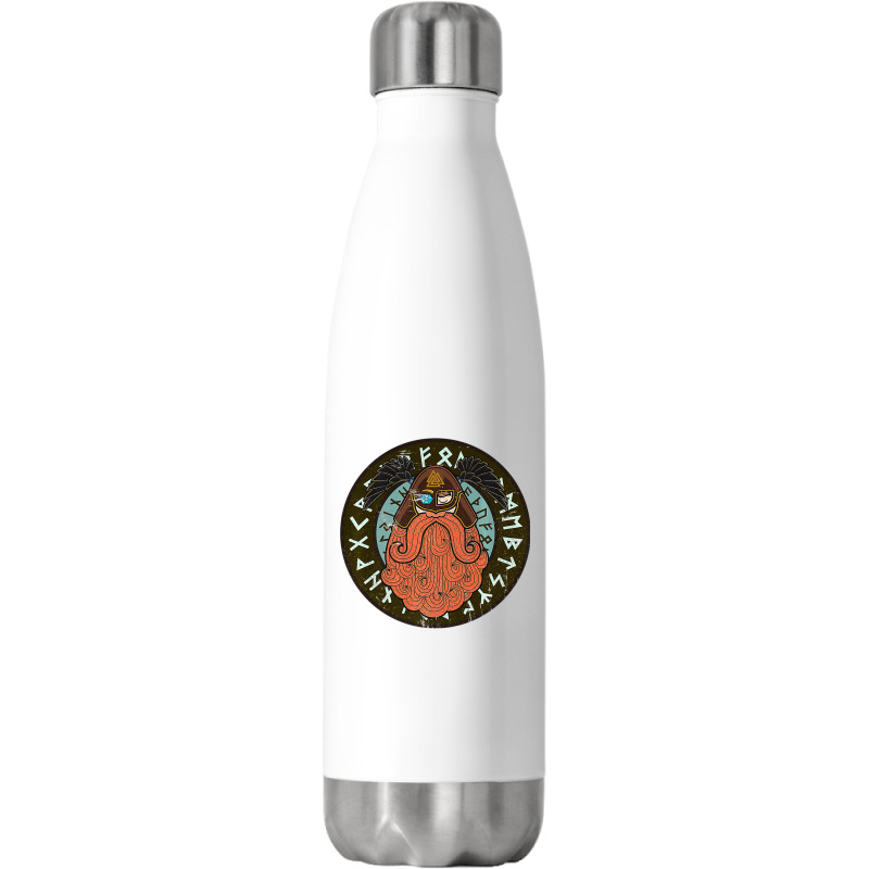 Viking Raven God Odin Warrior  Men Women Kids Gift Stainless Steel Water Bottle | Artistshot