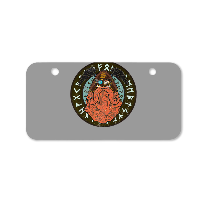 Viking Raven God Odin Warrior  Men Women Kids Gift Bicycle License Plate | Artistshot