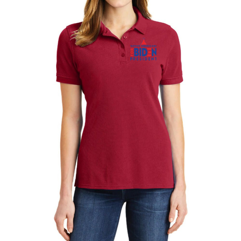 Native Americans For Biden President Ladies Polo Shirt by quilaosakounq | Artistshot