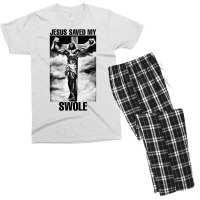 Jesus Saves Men's T-shirt Pajama Set | Artistshot