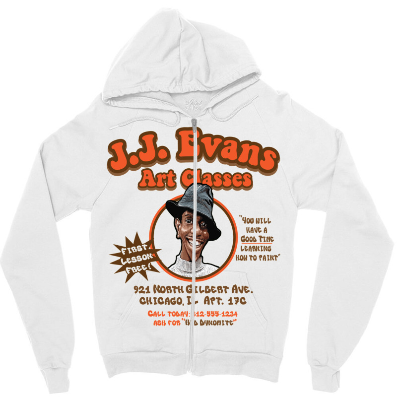 Jj Evans Art Classes Zipper Hoodie by kebabbmkhabar | Artistshot