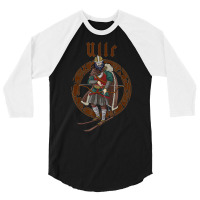 Ullr  God Of Archery  Viking Gifts Hunting Ski 3/4 Sleeve Shirt | Artistshot