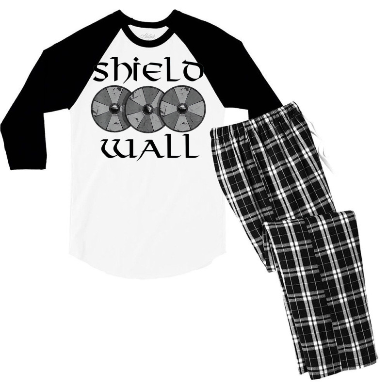 Viking Shield Wall Men's 3/4 Sleeve Pajama Set | Artistshot