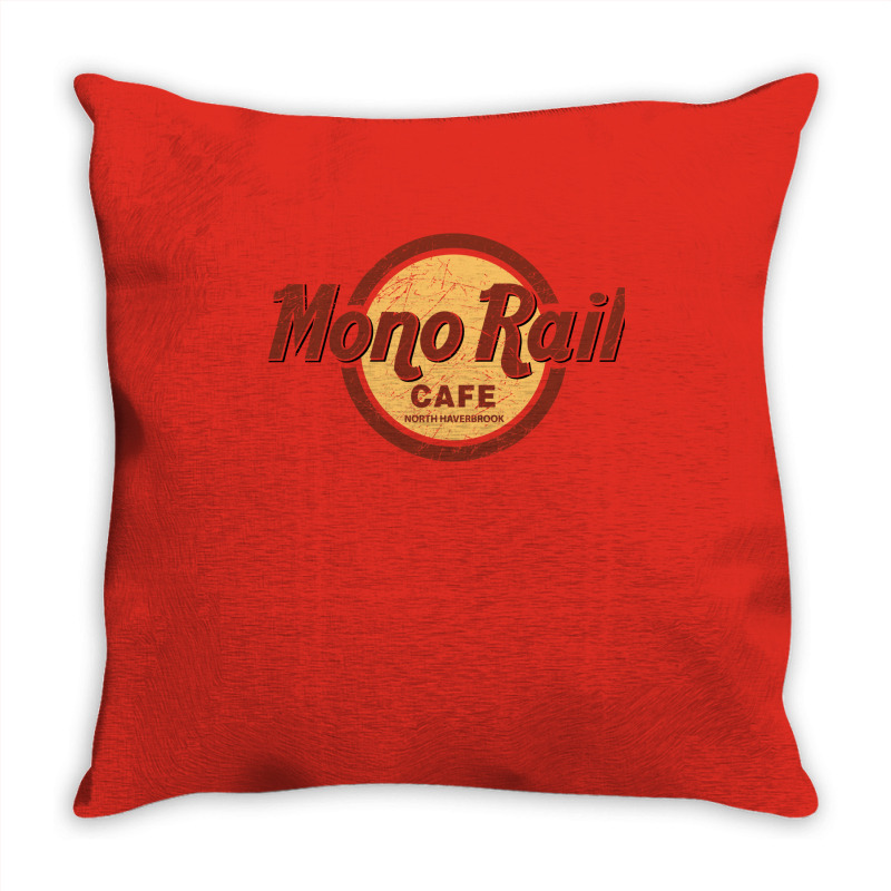 Mono Rail Throw Pillow | Artistshot