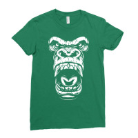 Gorilla Scream Ladies Fitted T-shirt | Artistshot