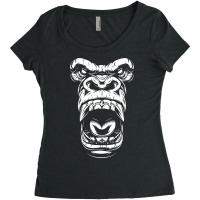 Gorilla Scream Women's Triblend Scoop T-shirt | Artistshot