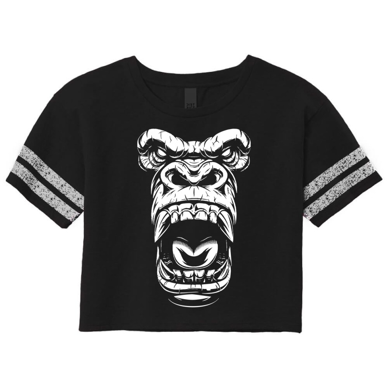 Gorilla Scream Scorecard Crop Tee by muryeljoguely | Artistshot