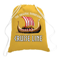 Viking Ship Cruise Norwegian Line Drawstring Bags | Artistshot