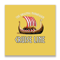 Viking Ship Cruise Norwegian Line Metal Print Square | Artistshot