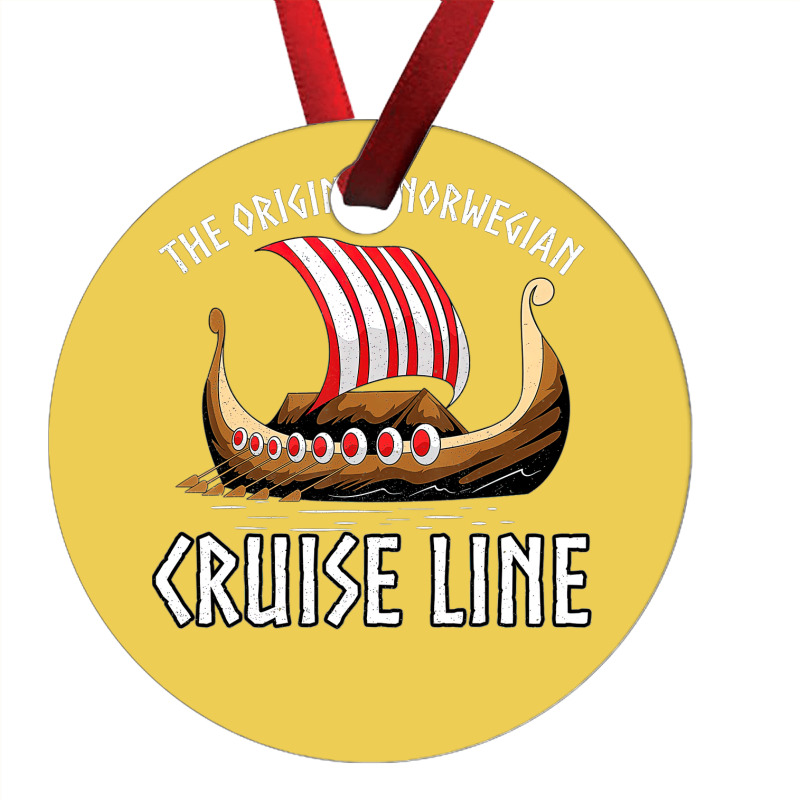 Viking Ship Cruise Norwegian Line Ornament by shoenlositox | Artistshot