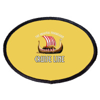 Viking Ship Cruise Norwegian Line Oval Patch | Artistshot