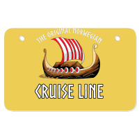 Viking Ship Cruise Norwegian Line Atv License Plate | Artistshot