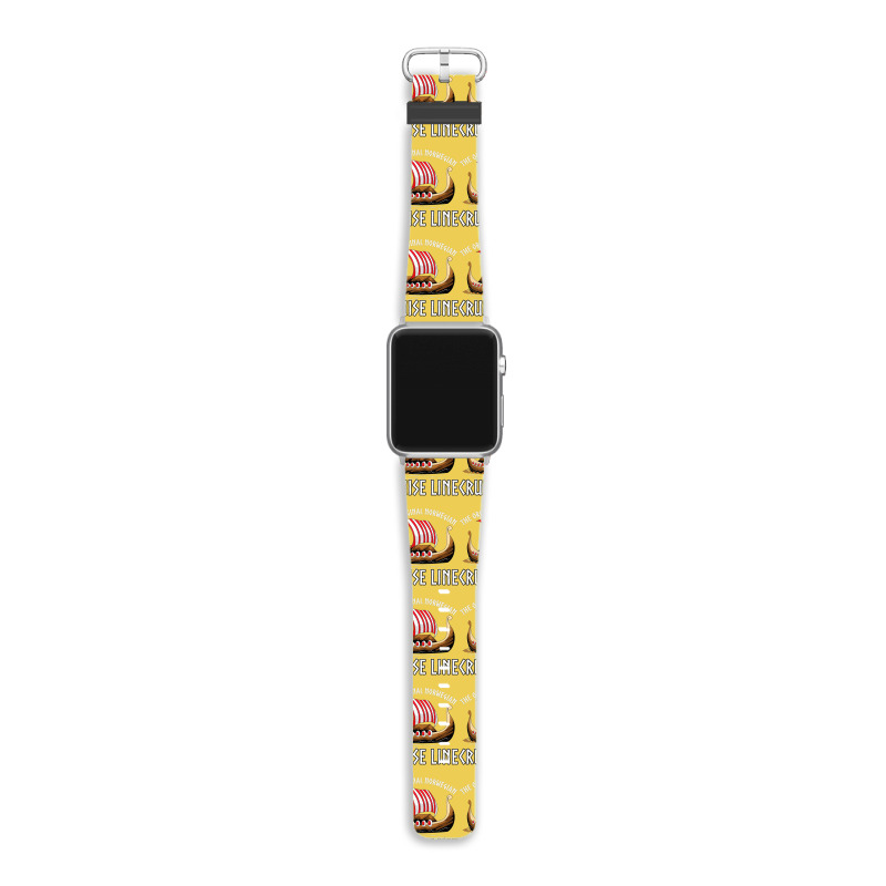 Viking Ship Cruise Norwegian Line Apple Watch Band by shoenlositox | Artistshot