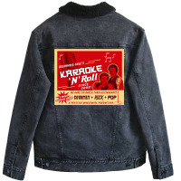 Karaoke And Roll Unisex Sherpa-lined Denim Jacket | Artistshot