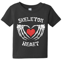 Trending Vintage Skeleton Bones Heart Halloween Baby Tee | Artistshot