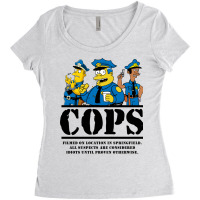 Cops Filmed On Location Women's Triblend Scoop T-shirt | Artistshot