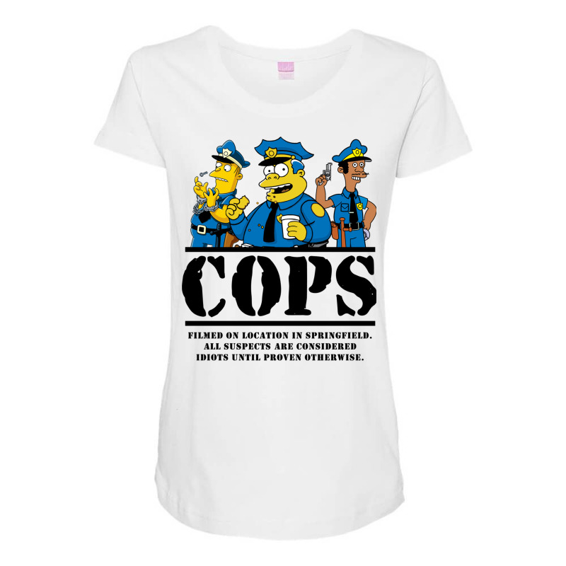 Cops Filmed On Location Maternity Scoop Neck T-shirt by ljusikryanzp | Artistshot