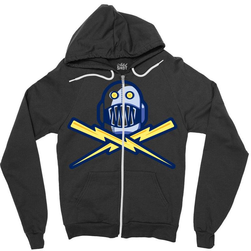 Killer Robot Crossbolts Zipper Hoodie by kebabbmkhabar | Artistshot