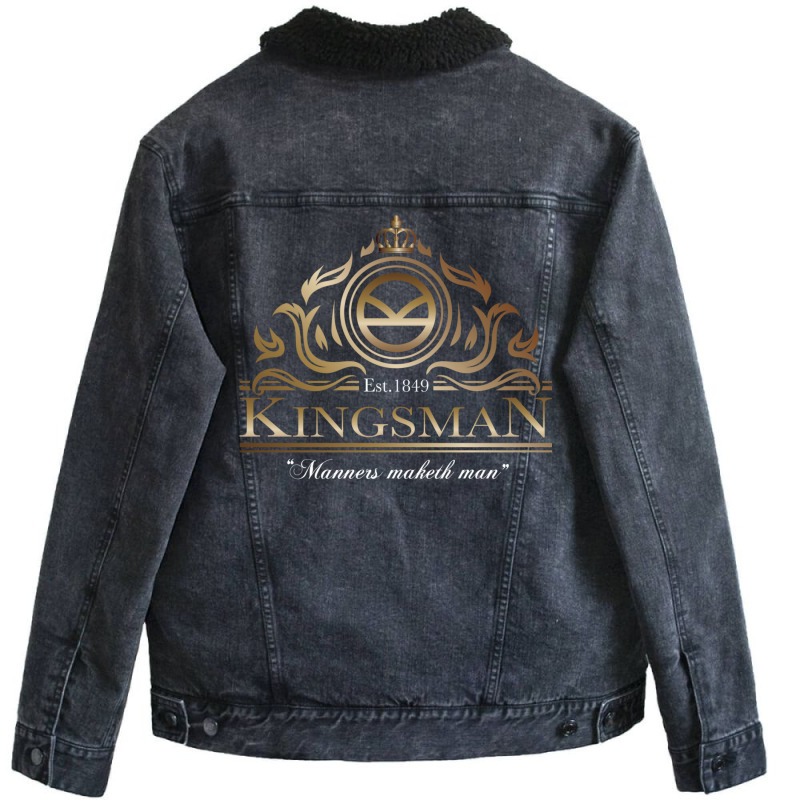 Kingsman Emblem Unisex Sherpa-Lined Denim Jacket by kebabbmkhabar | Artistshot