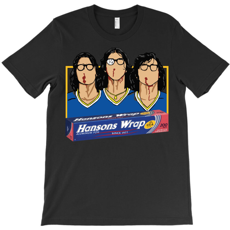 Hanson Brothers Hockey Slapshot Aluminum Foil T-Shirt by muryeljoguely | Artistshot