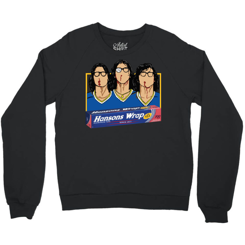 Hanson Brothers Hockey Slapshot Aluminum Foil Crewneck Sweatshirt by muryeljoguely | Artistshot