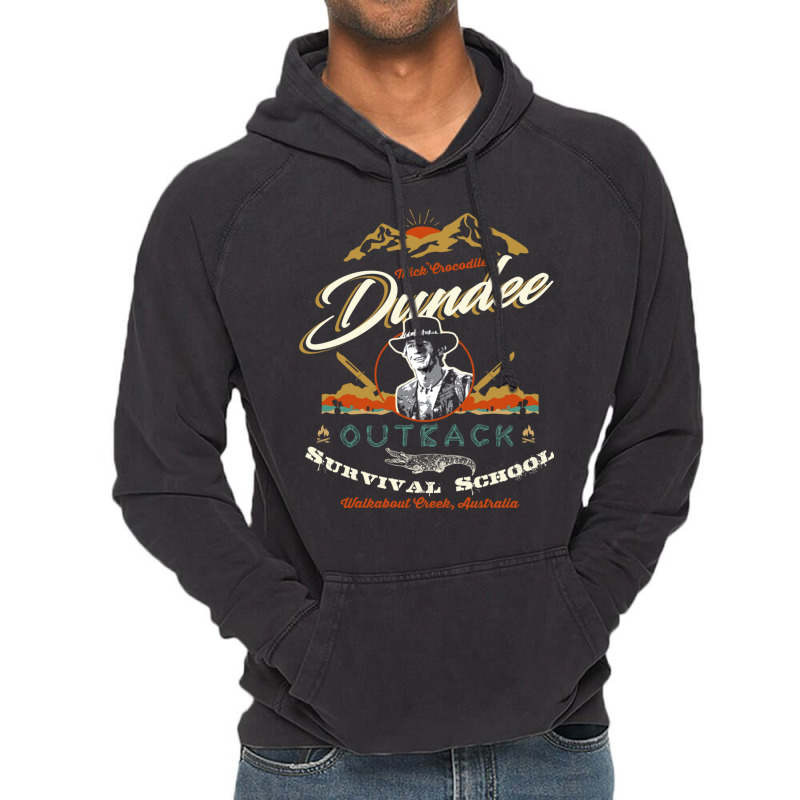 Crocodile Dundee Outback Survival School Vintage Hoodie by ljusikryanzp | Artistshot