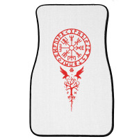 Vegvisir Runes Funny Viking Compass Nordic Gift Men Women Front Car Mat | Artistshot