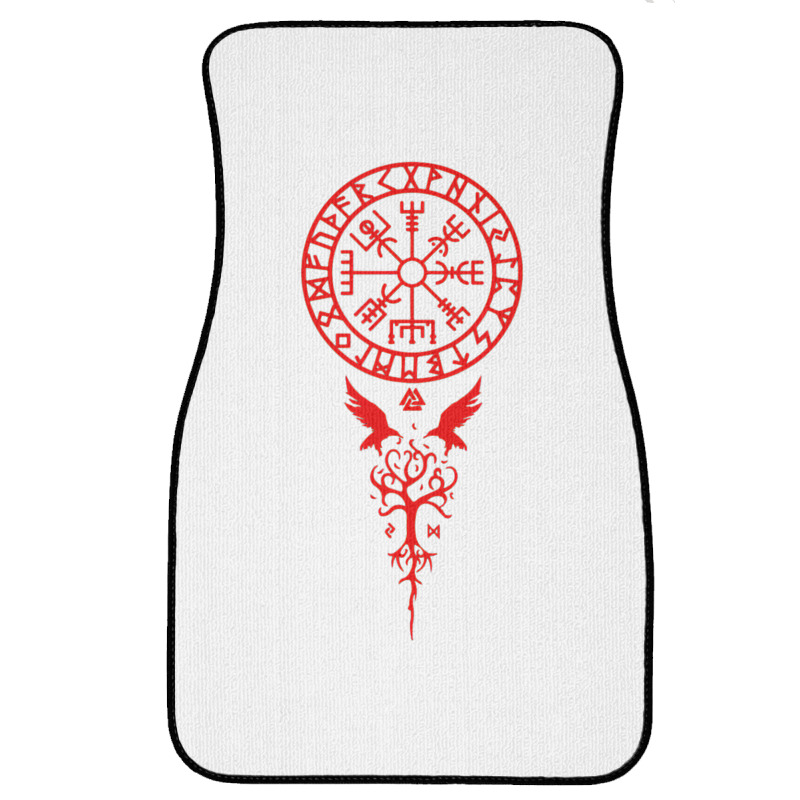 Vegvisir Runes Funny Viking Compass Nordic Gift Men Women Front Car Mat | Artistshot