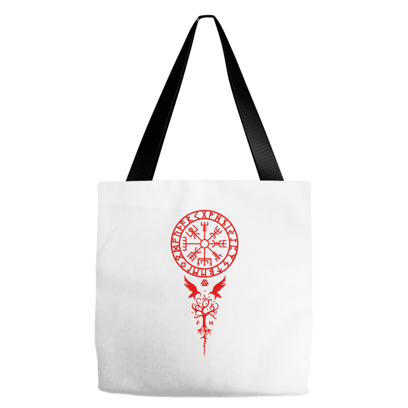 Vegvisir Runes Funny Viking Compass Nordic Gift Men Women Tote Bags | Artistshot