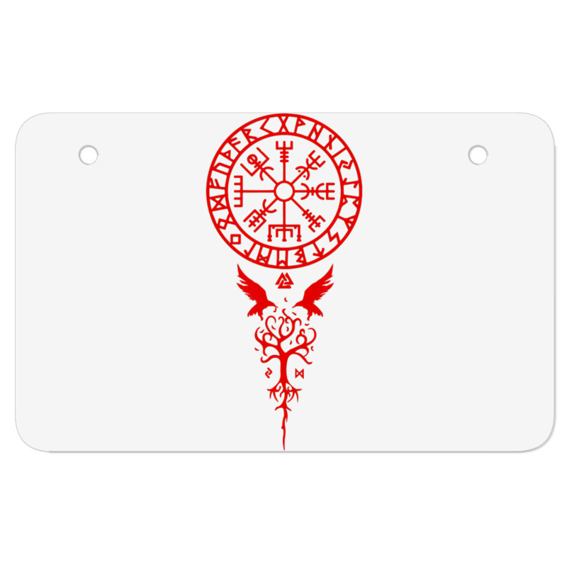 Vegvisir Runes Funny Viking Compass Nordic Gift Men Women Atv License Plate | Artistshot