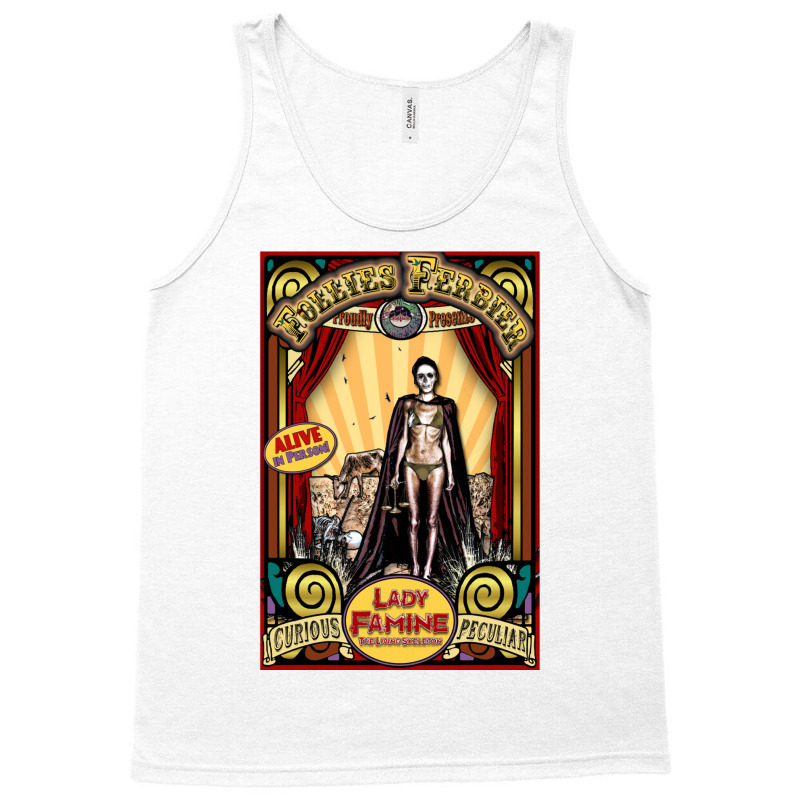 Lady Famine  The Living Skeleton Sideshow Poster Tank Top by kebabbmkhabar | Artistshot