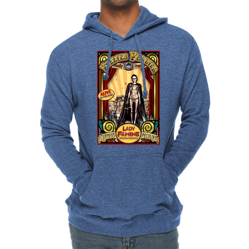 Lady Famine  The Living Skeleton Sideshow Poster Lightweight Hoodie by kebabbmkhabar | Artistshot