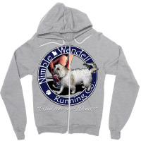 Nimble Wendell Running Co. (painterly Gray) Zipper Hoodie | Artistshot