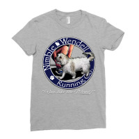 Nimble Wendell Running Co. (painterly Gray) Ladies Fitted T-shirt | Artistshot