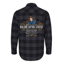 Malone Dating Service Flannel Shirt | Artistshot