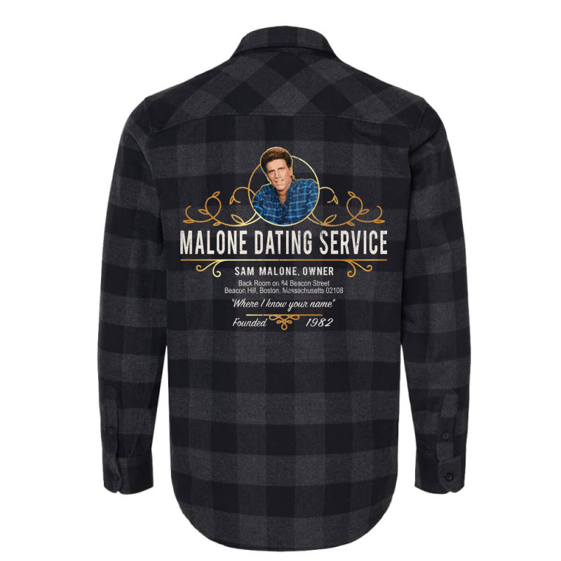 Malone Dating Service Flannel Shirt by wasoufkuknag | Artistshot