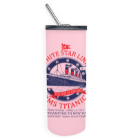 White Star Line   Titanic Skinny Tumbler | Artistshot