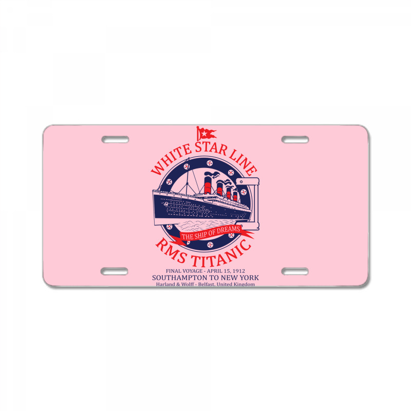 White Star Line   Titanic License Plate | Artistshot