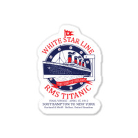 White Star Line   Titanic Sticker | Artistshot