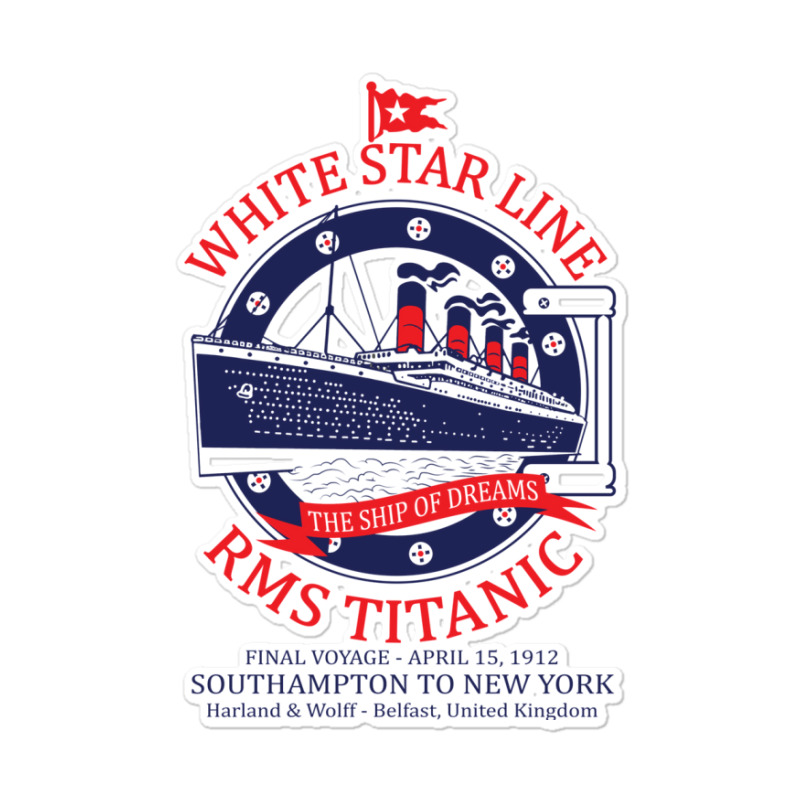 White Star Line   Titanic Sticker | Artistshot