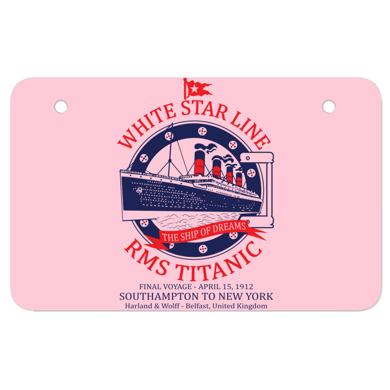 White Star Line   Titanic Atv License Plate | Artistshot