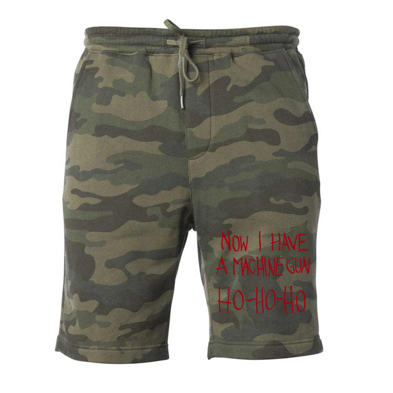 Now I Have A Machine Gun   Ho Ho Ho Fleece Short | Artistshot